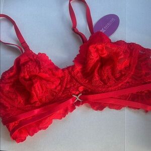 For bundles only - Avidlove Women's Scarlet Lace Bra Red M